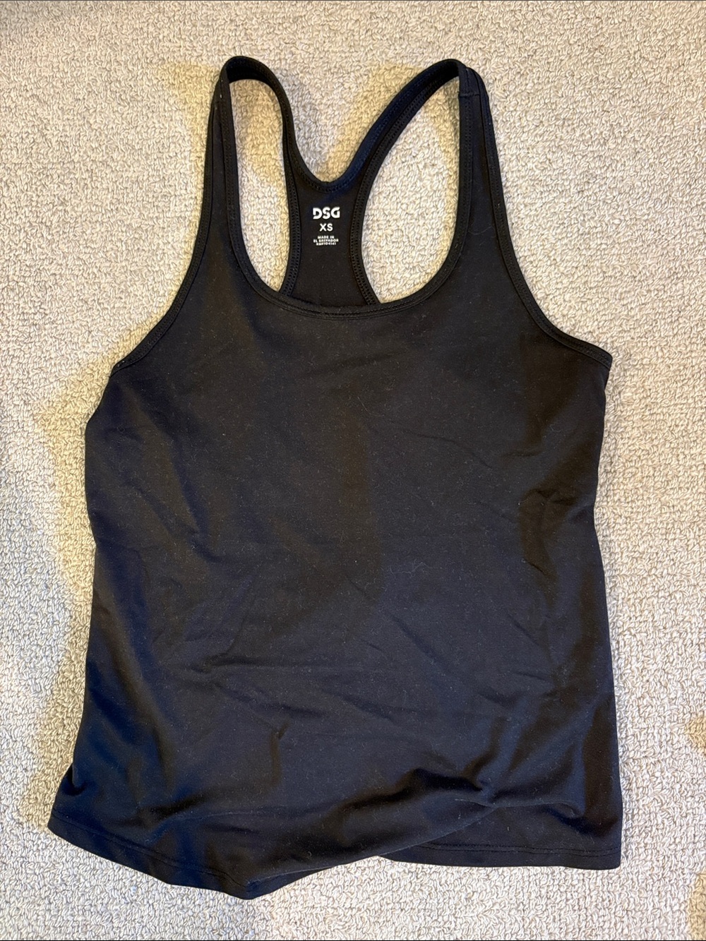 DSG Black Racerback Active Tank